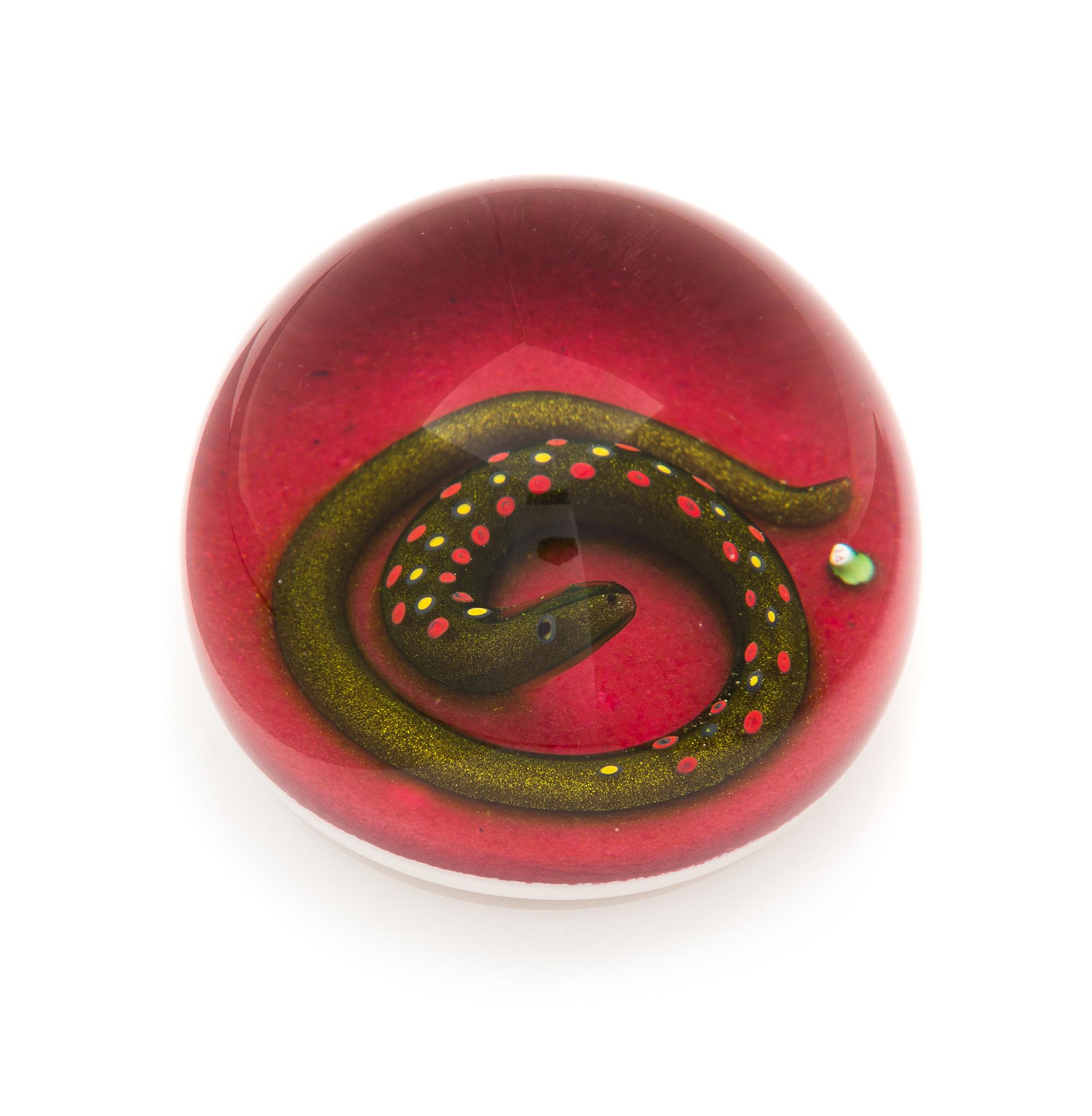Paul Ysart, (Spanish, 1904-1991), a Gold Snake paperweight