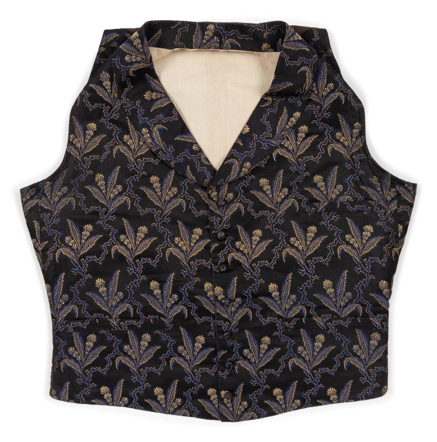 Three Men's 19th Century Waistcoats/Vests, 1840-1860