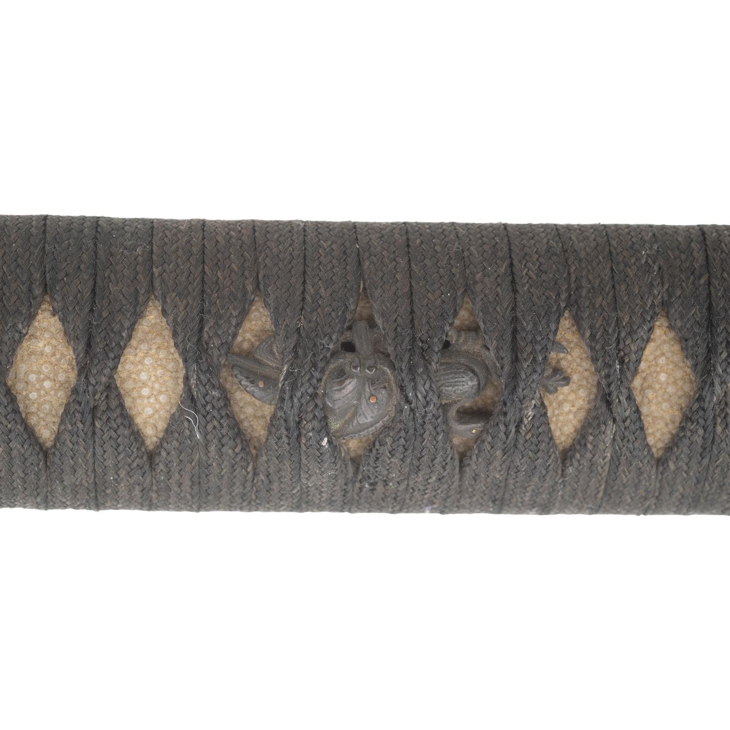 Shin Shinto Wakizashi with Martial Leather Wrapped Scabbard