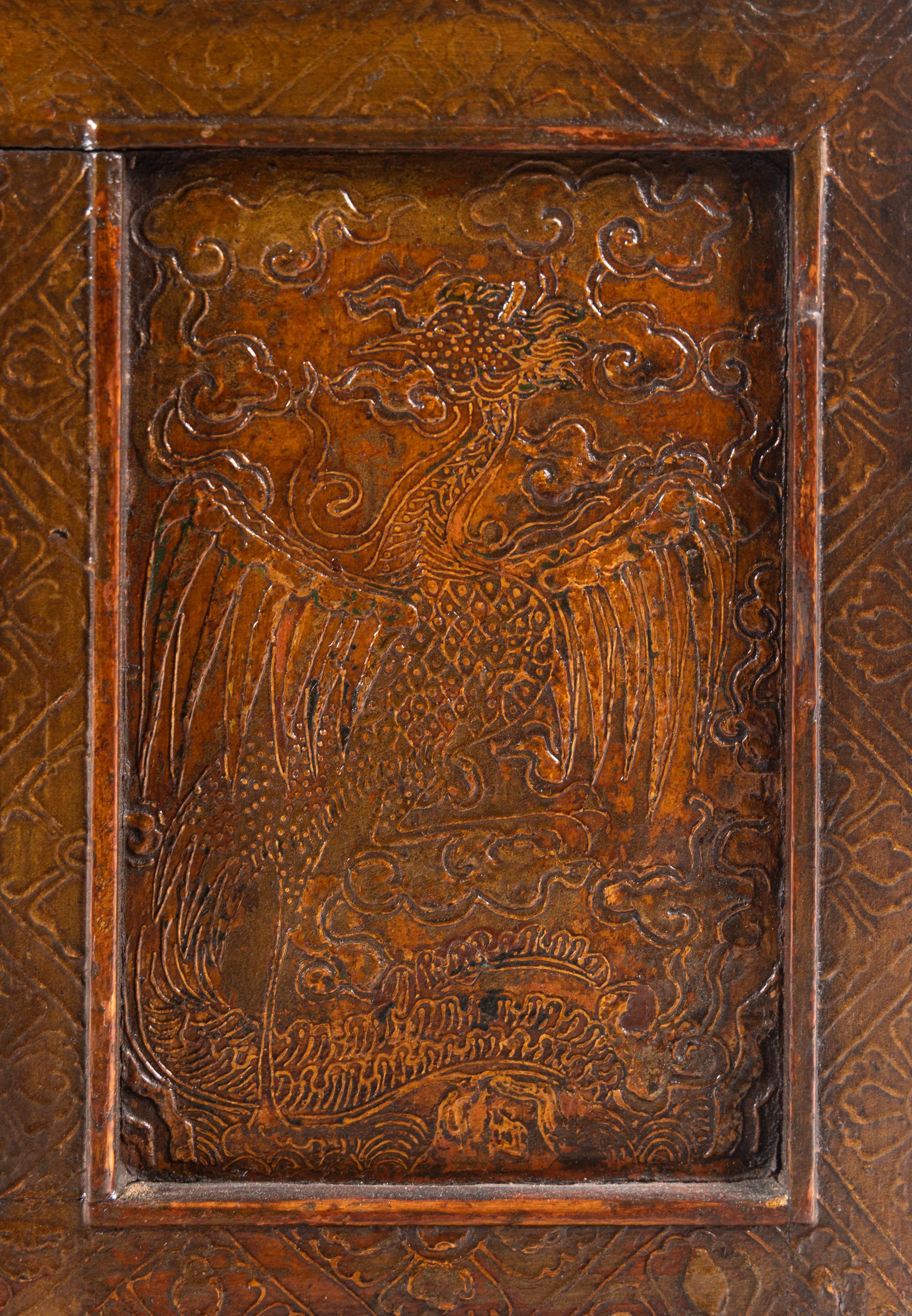 A Tibetan Polychrome Cabinet