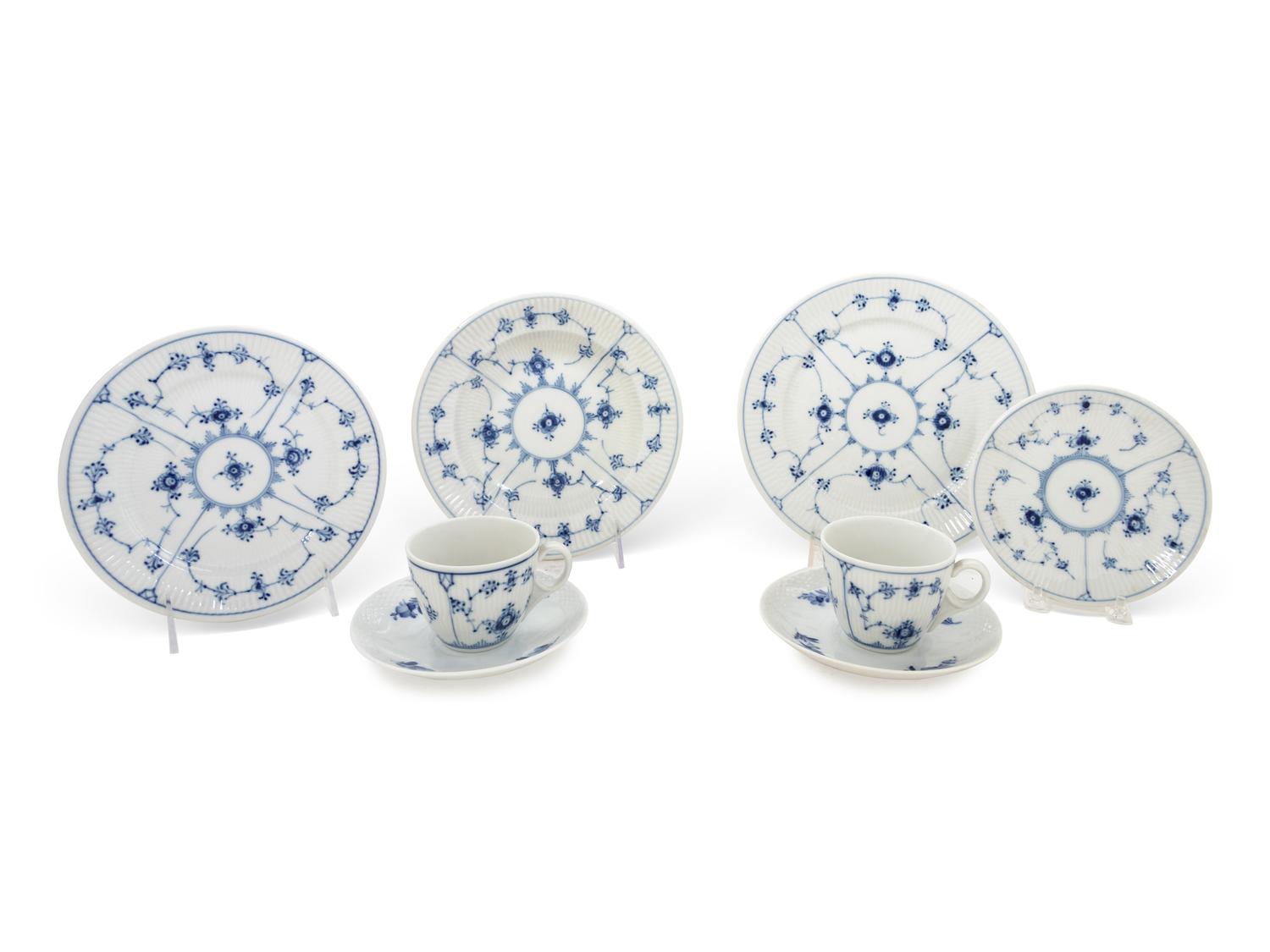 A Royal Copenhagen Porcelain Dinner Service