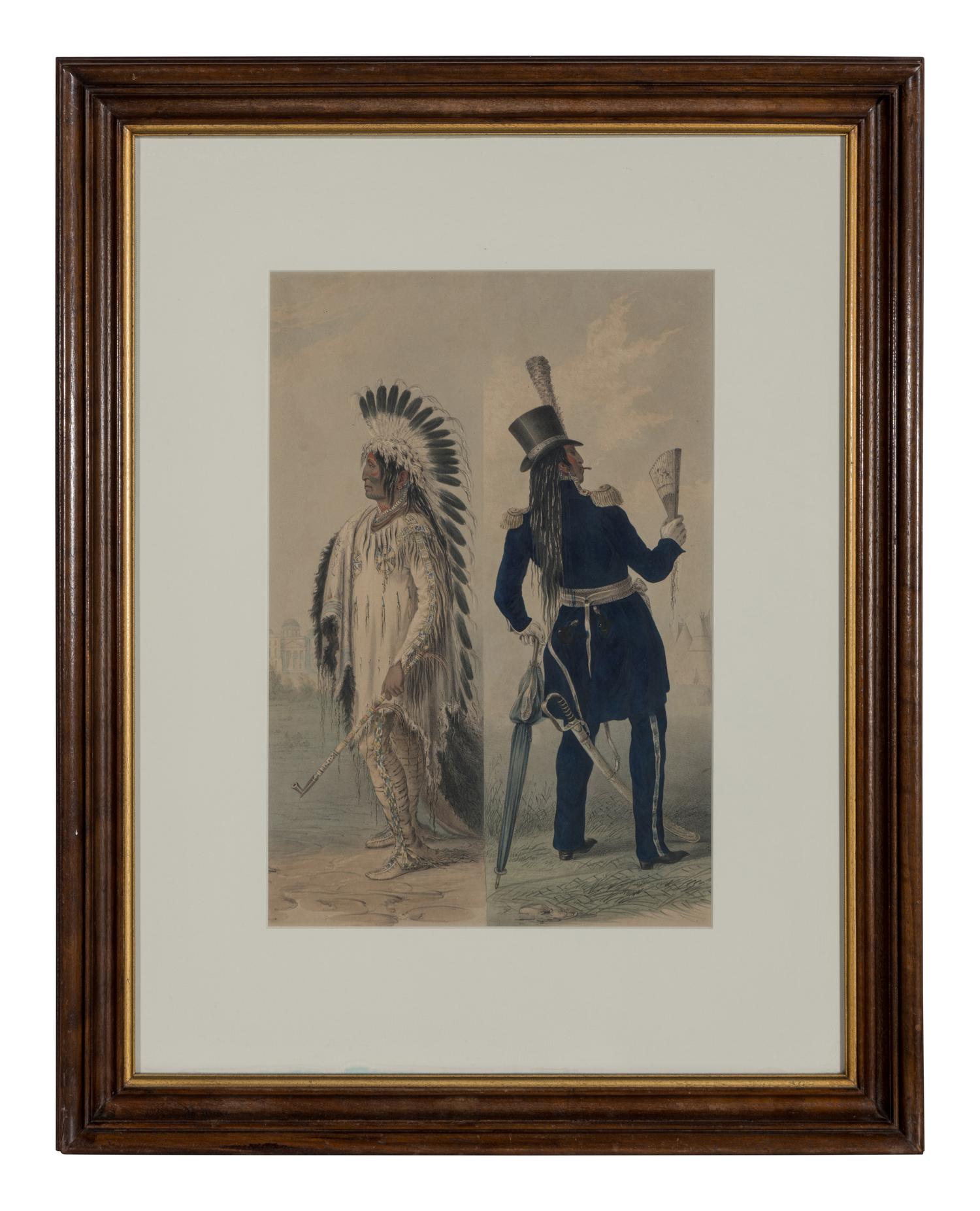 [CATLIN, George]. Wi-Jun-Jon. An Assineboin Chief . [London]: Day & Haghe, ca 1840s.