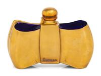 Perfume Box by Jean-Michel Frank and Guerlain Coque d'Or Bottle by Baccarat, 1937