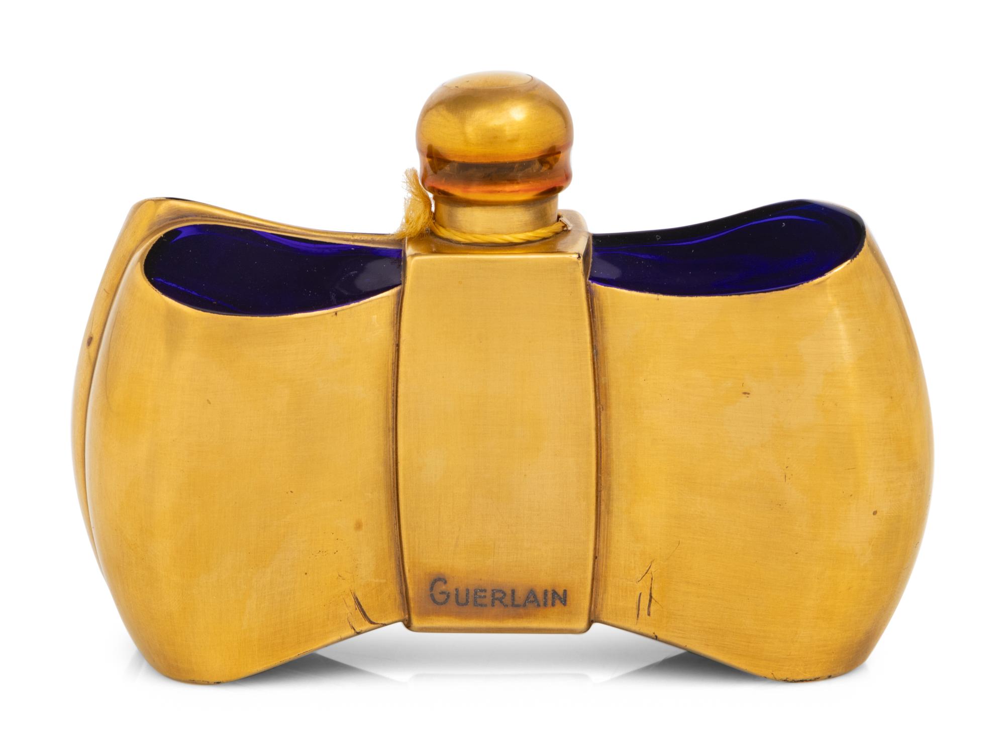 Perfume Box by Jean-Michel Frank and Guerlain Coque d'Or Bottle by Baccarat, 1937