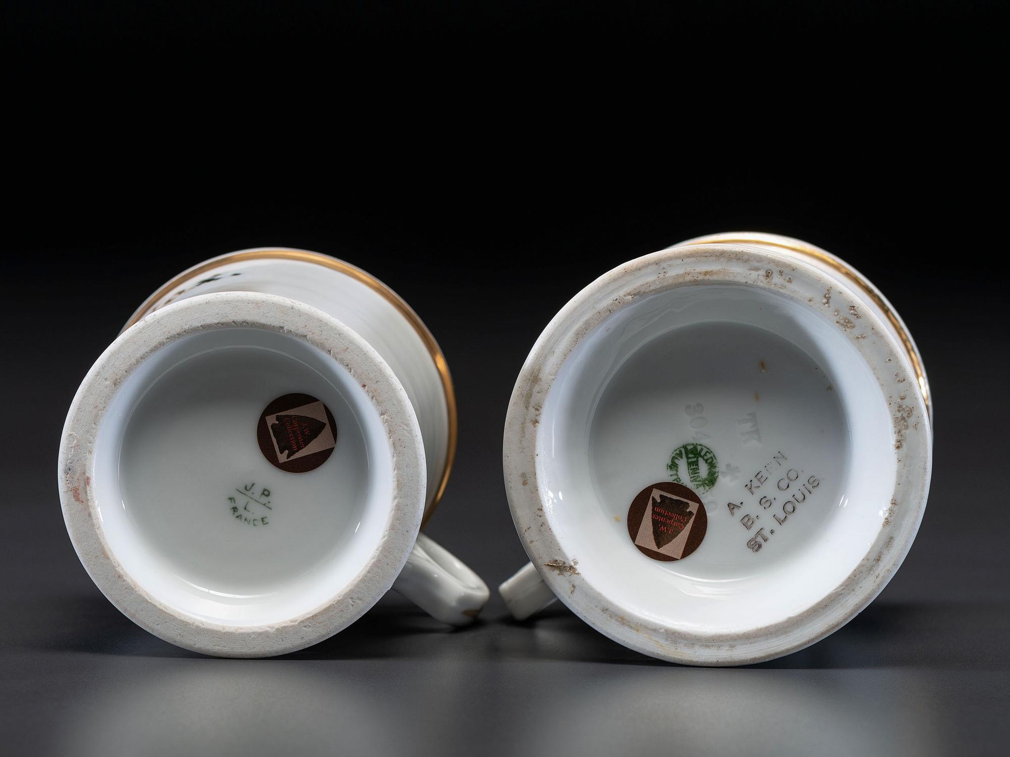 Two Porcelain Occupational Shaving Mugs
