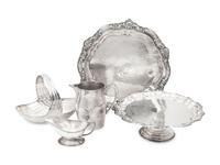 A Collection of Silver-Plate Serving Articles