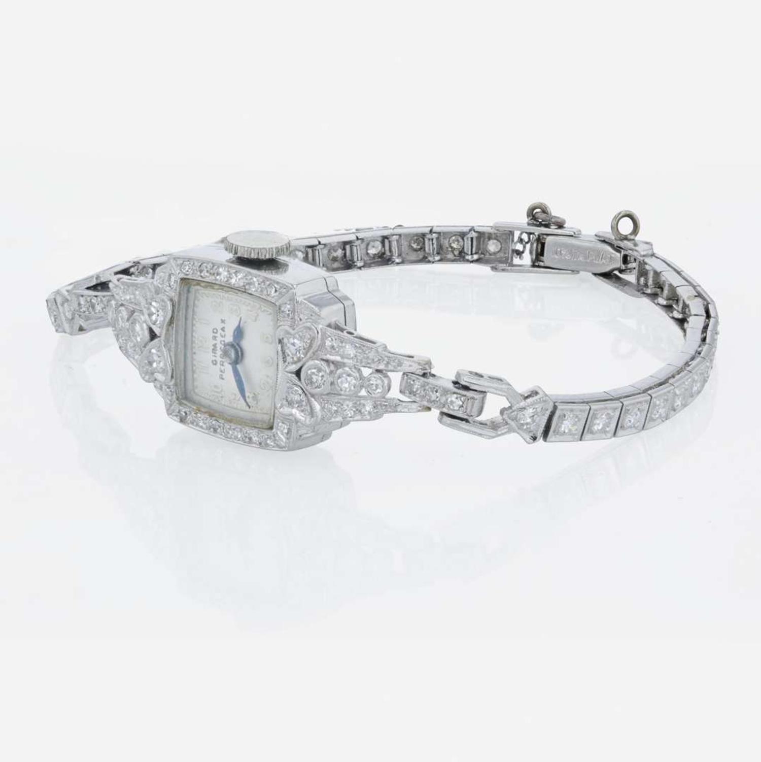 A Girard-Perregaux Platinum and Diamond Watch