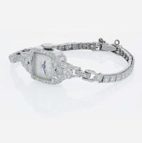 A Girard-Perregaux Platinum and Diamond Watch