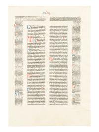 [LEAF BOOK - PETER SCHOEFFER]. Two Essays on the Decretum of Gratian...Together with an Original Leaf Printed on Vellum by Peter Schoeffer at Mainz in 1472. Los Angeles and San Francisco: The Plantin Press for Zeitlin & Ver Brugge; and Bernard M. Rosenthal, 1971.