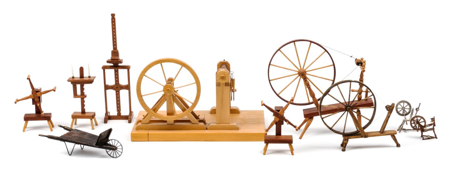 Ten Utilitarian Models and Articles Height of tallest 5 5/8 inches. — Various Makers