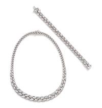 A 22 Karat White Gold Demi Parure, 38.40 dwts.