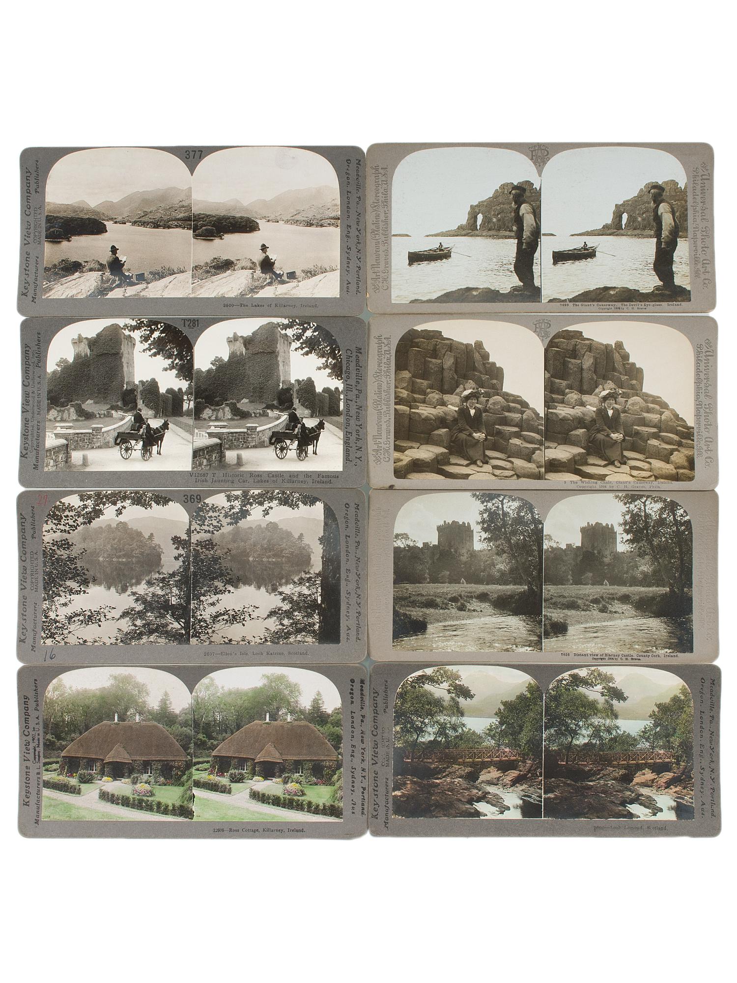 [EARLY PHOTOGRAPHY]. Collection 52 stereoviews dating from the 19th-20th century, highlighted by H.A. Doerr Stereoview of the Alamo.