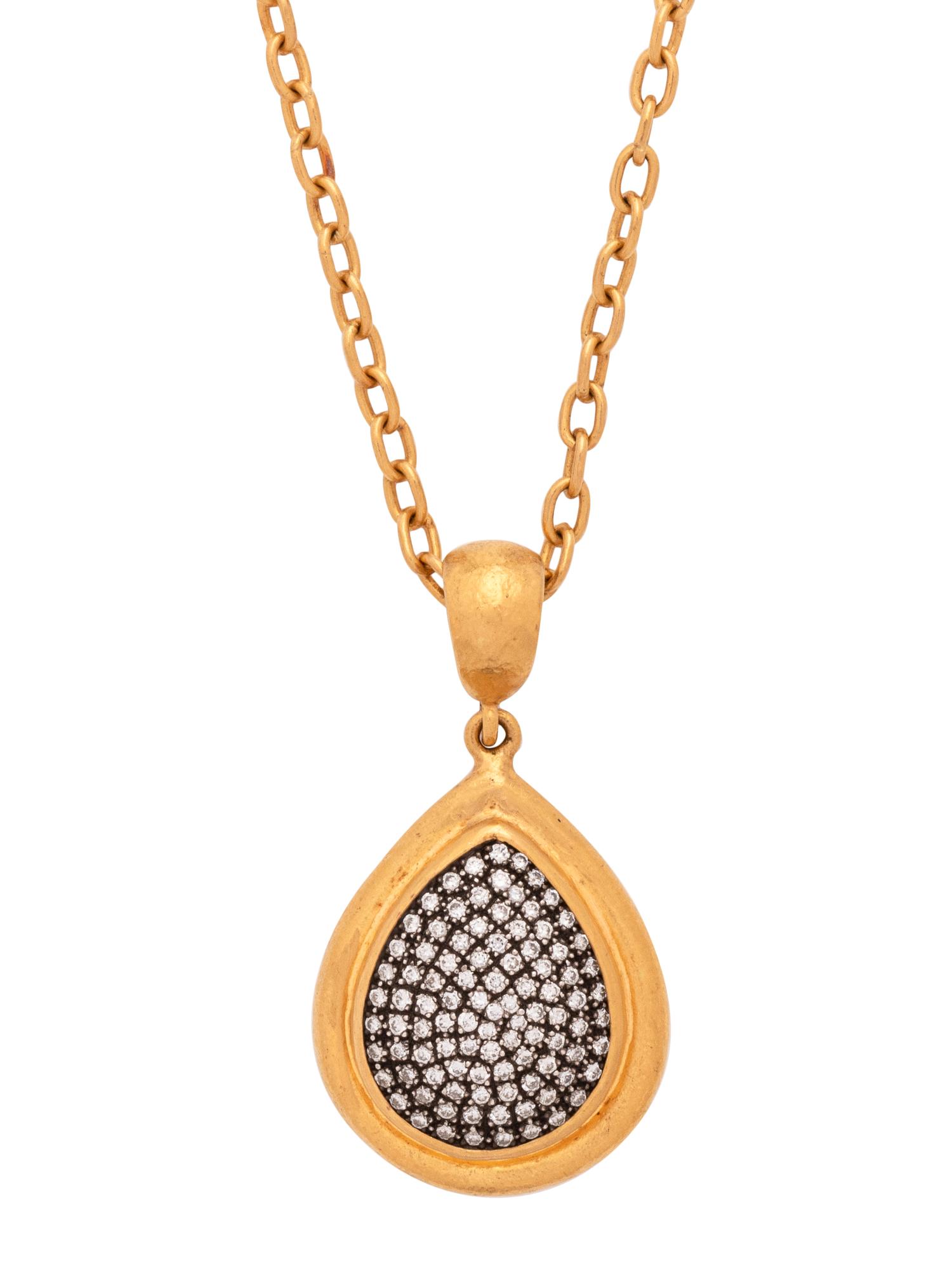 LIKA BEHAR, HIGH KARAT GOLD, SILVER AND DIAMOND PENDANT/NECKLACE