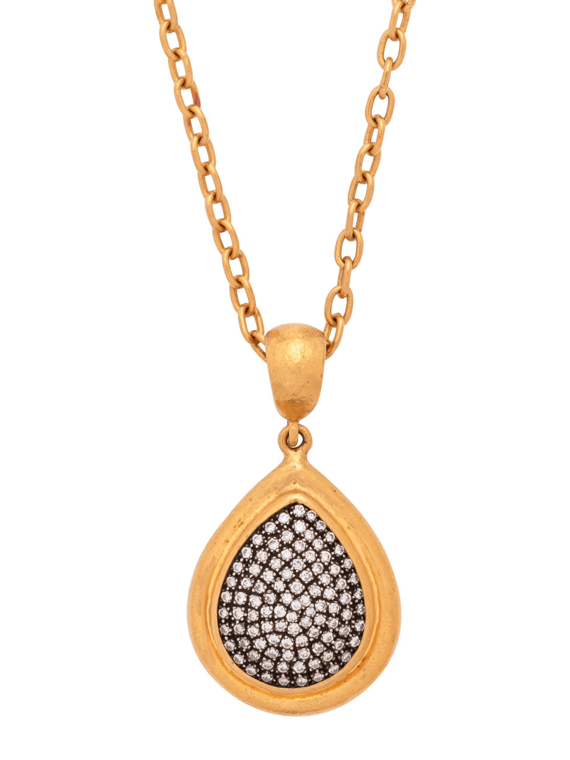 LIKA BEHAR, HIGH KARAT GOLD, SILVER AND DIAMOND PENDANT/NECKLACE