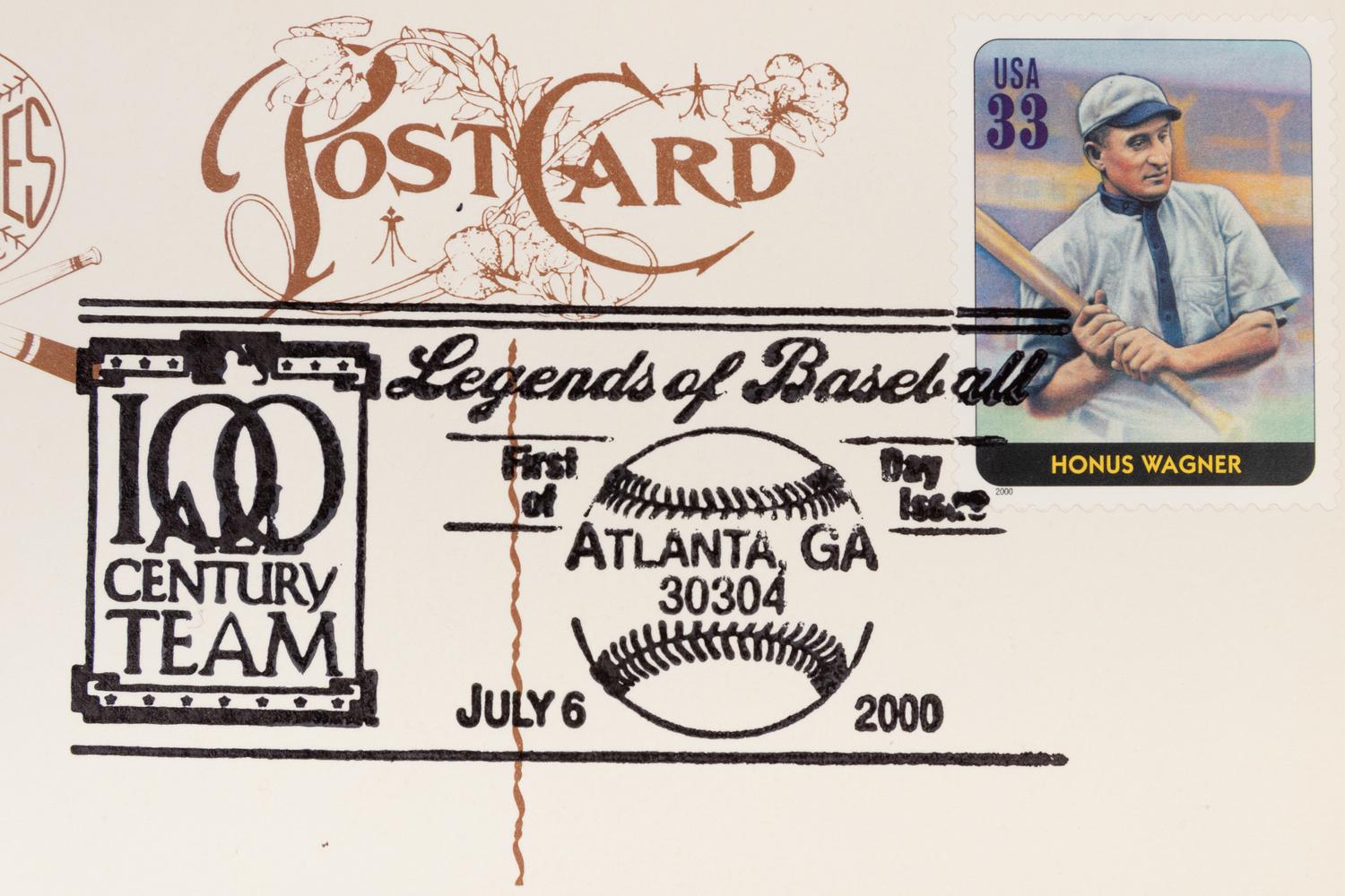 A Collection of 24 Legends of Baseball First Day of Issue Perez Steele Postcards,