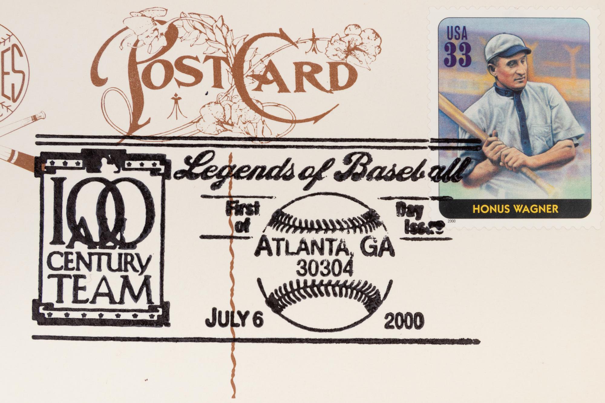 A Collection of 24 Legends of Baseball First Day of Issue Perez Steele Postcards,