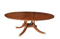 A Regency Style Mahogany Perimeter Leaf Dining Table By Smith and Watson, New York