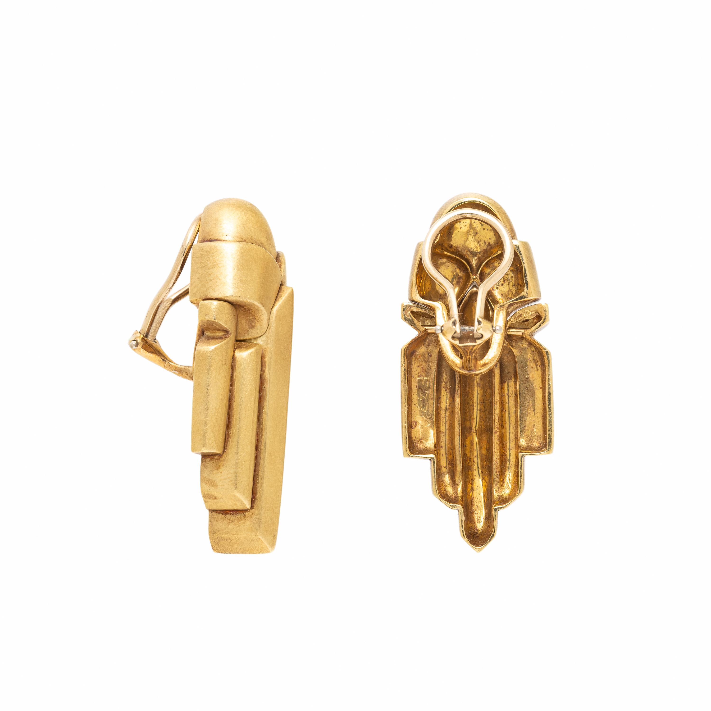 Yellow Gold Earrings
