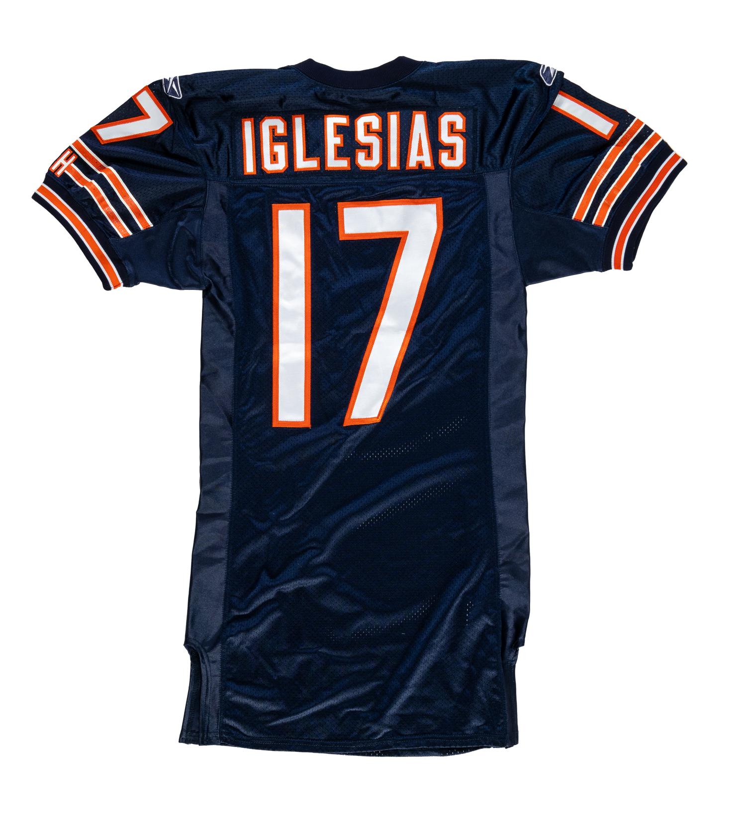 A Unique Juaquin Iglesias Chicago Bears Game Worn Full Uniform Set