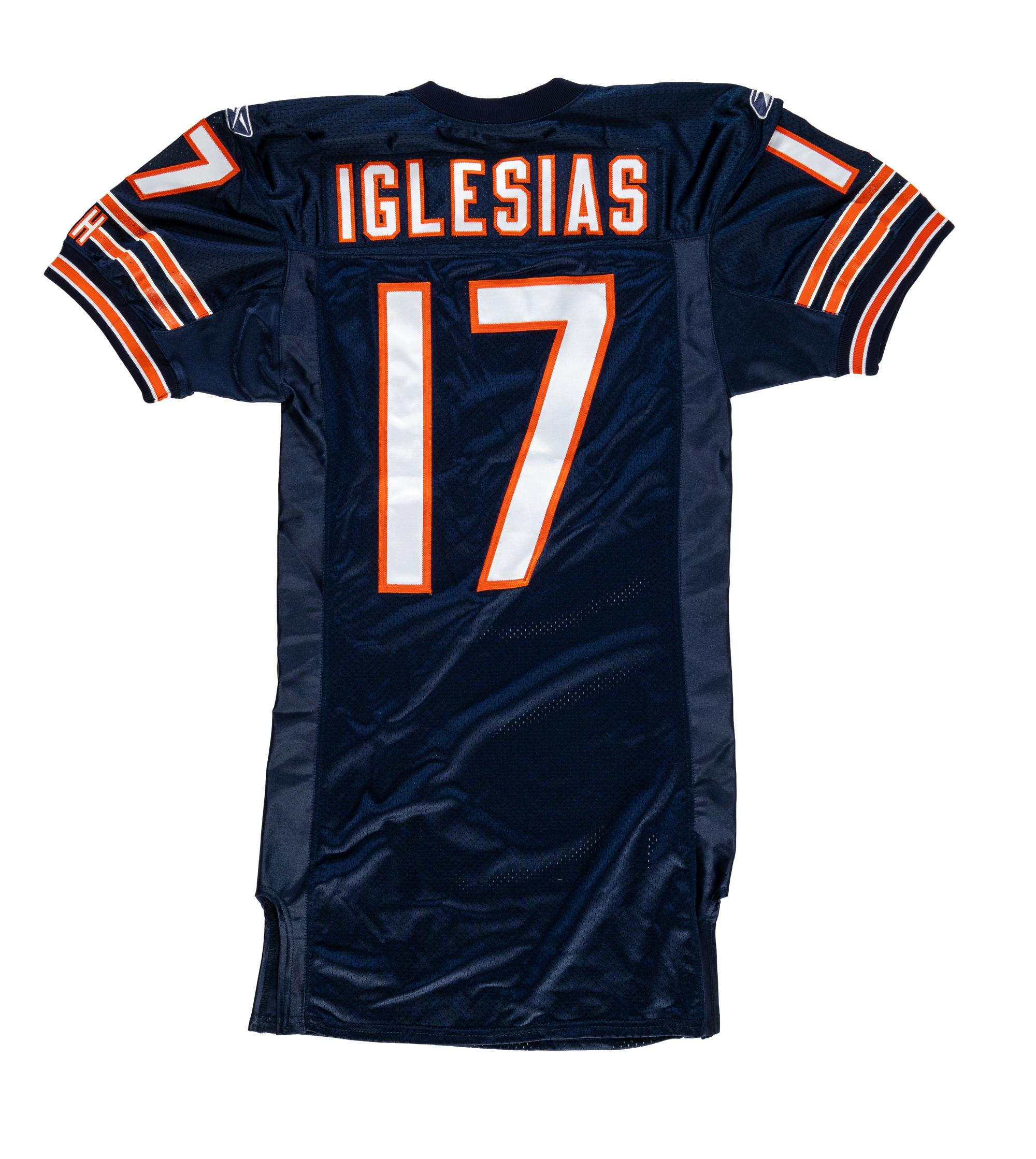 A Unique Juaquin Iglesias Chicago Bears Game Worn Full Uniform Set