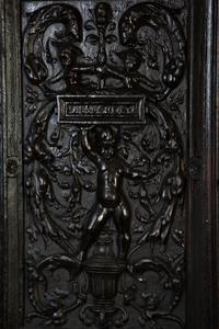 An Italian Baroque Style Carved Oak Cabinet on Stand — 18TH CENTURY