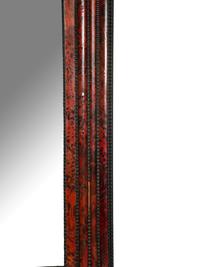 A Flemish Faux Tortoise Shell and Parcel Ebonized Mirror