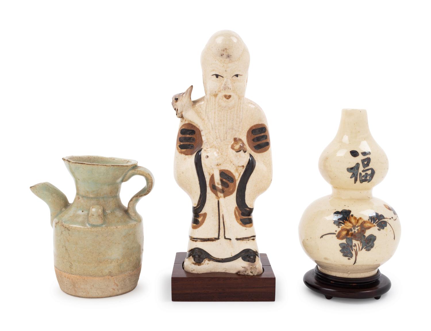 Three Chinese Earthenware Articles