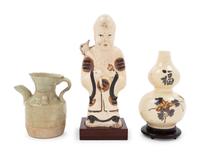 Three Chinese Earthenware Articles
