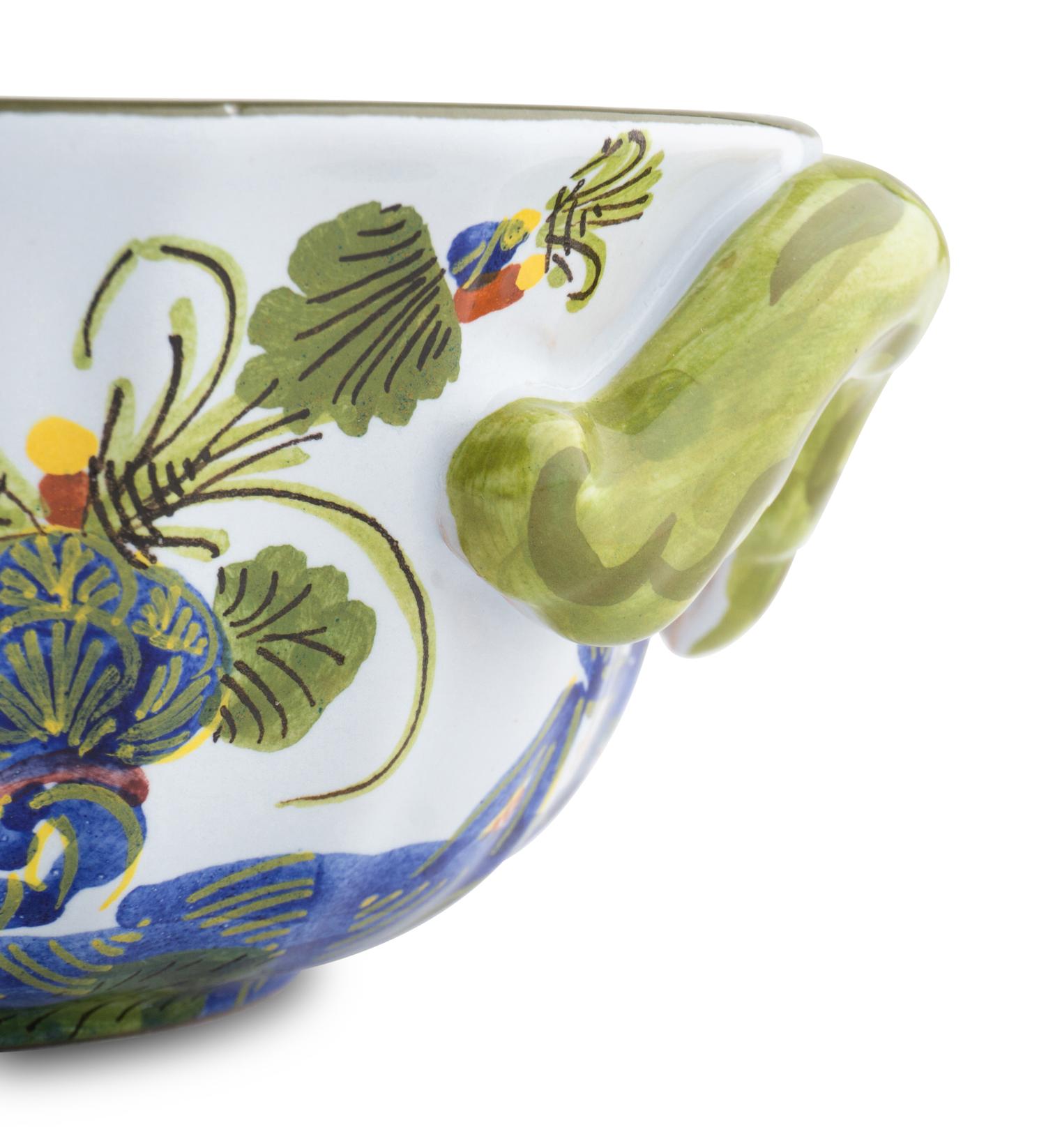 A Garofano Faenza for Sigma Taste Setter Blue Carnation Porcelain Dinner Service