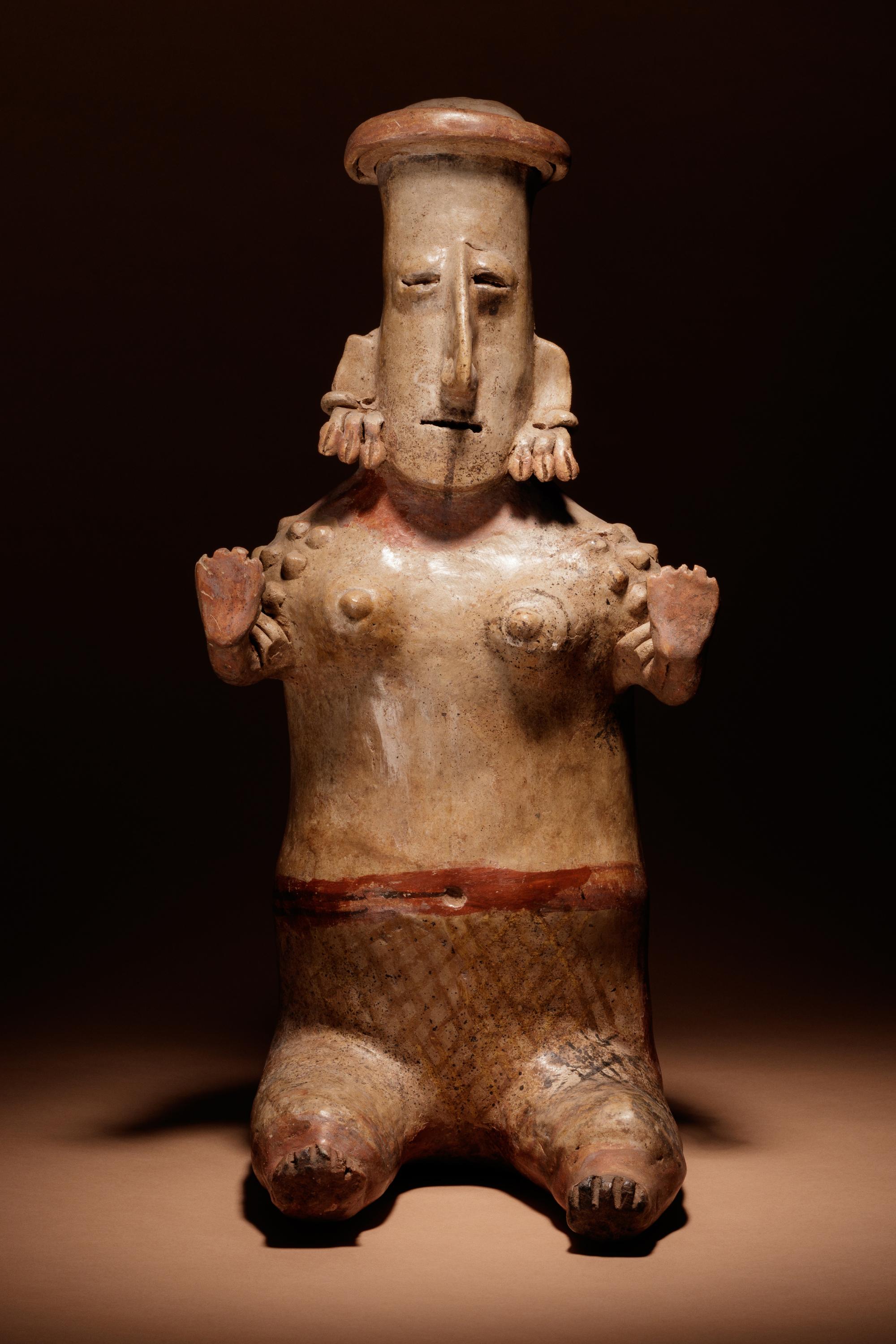 A Jalisco Terracotta Seated Female Figure