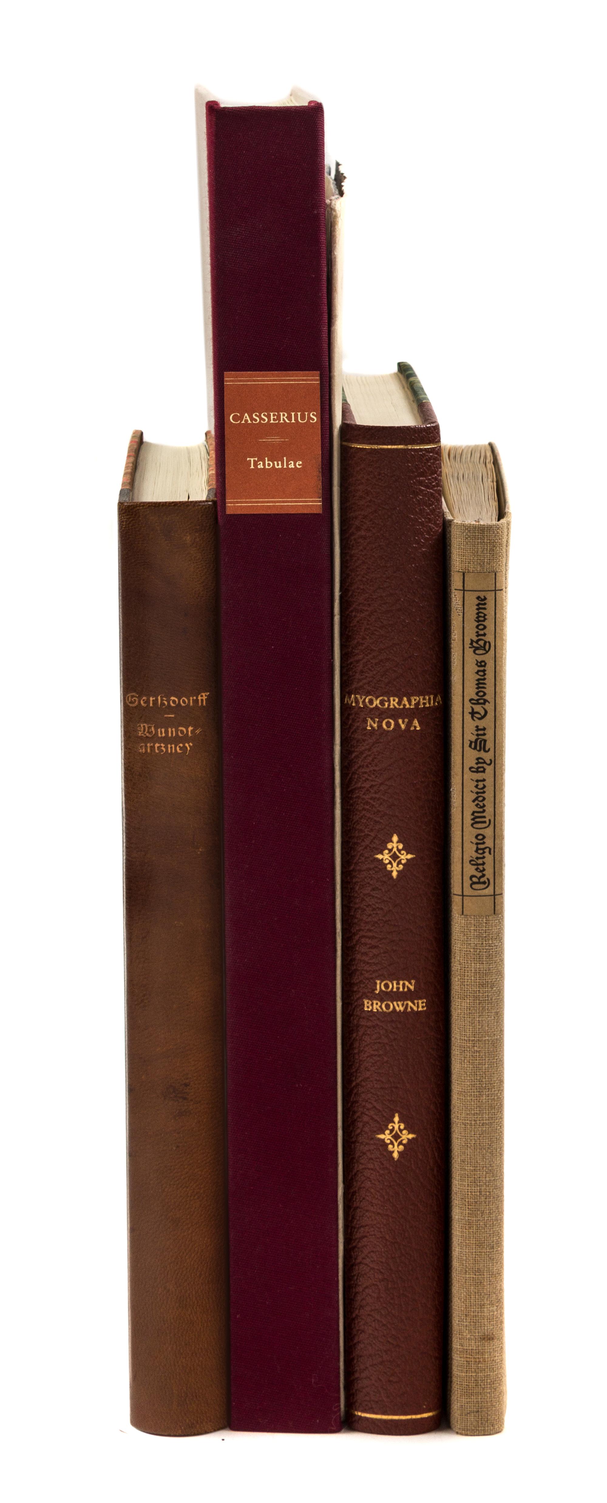[FACSIMILES]. A group of 5 facsimiles of medical and scientific works, comprising: