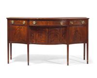 A Federal Inlaid Mahogany Sideboard