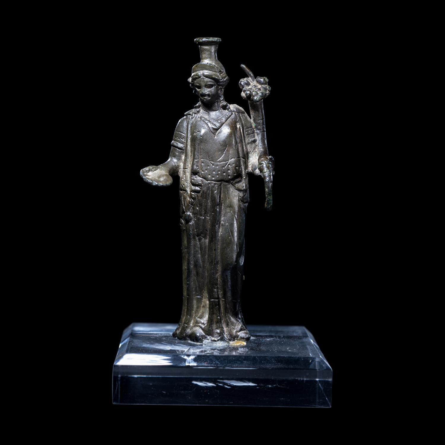 A Roman Bronze Fortuna