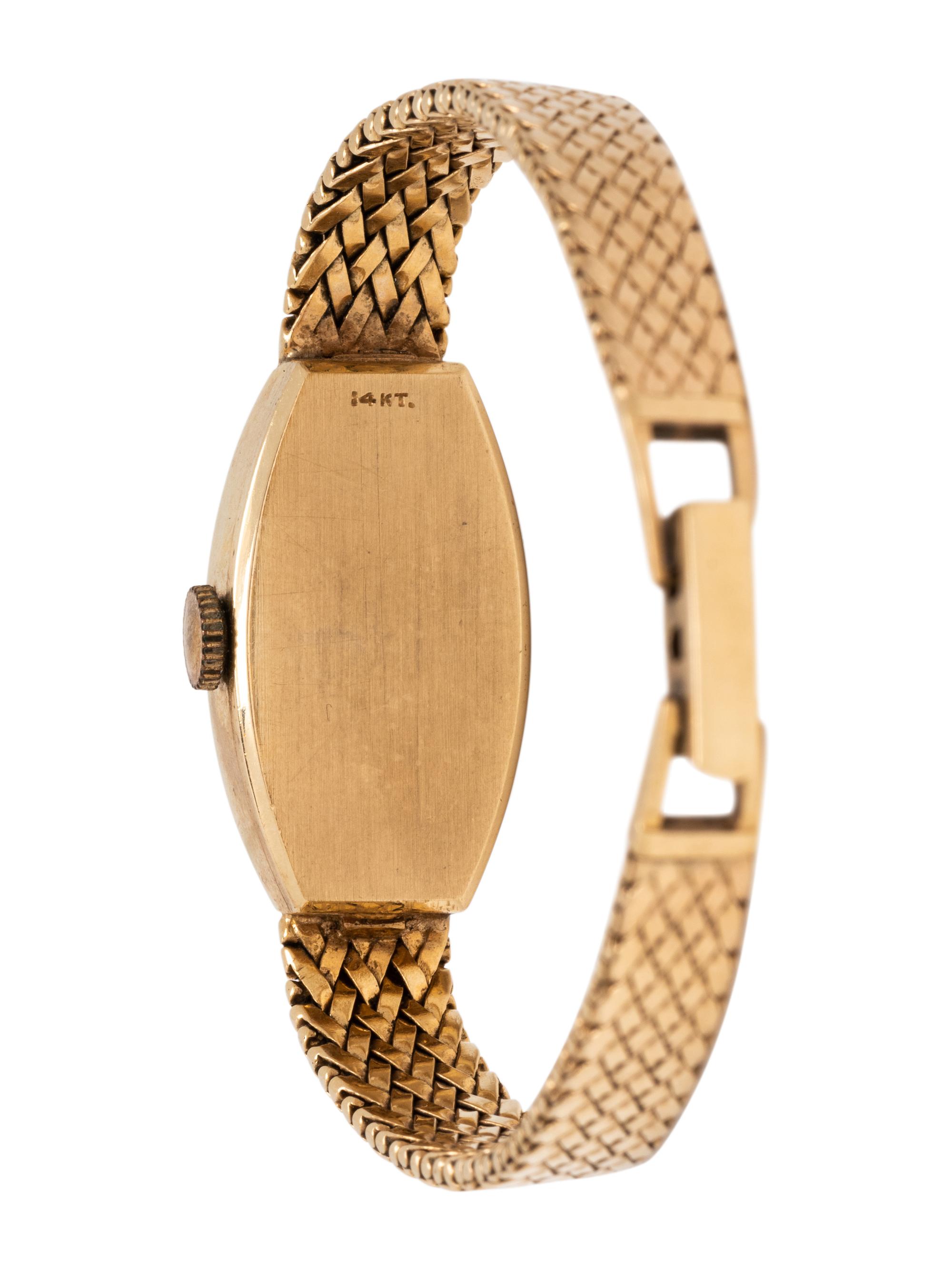 LeCOULTRE, 14K YELLOW GOLD WRISTWATCH