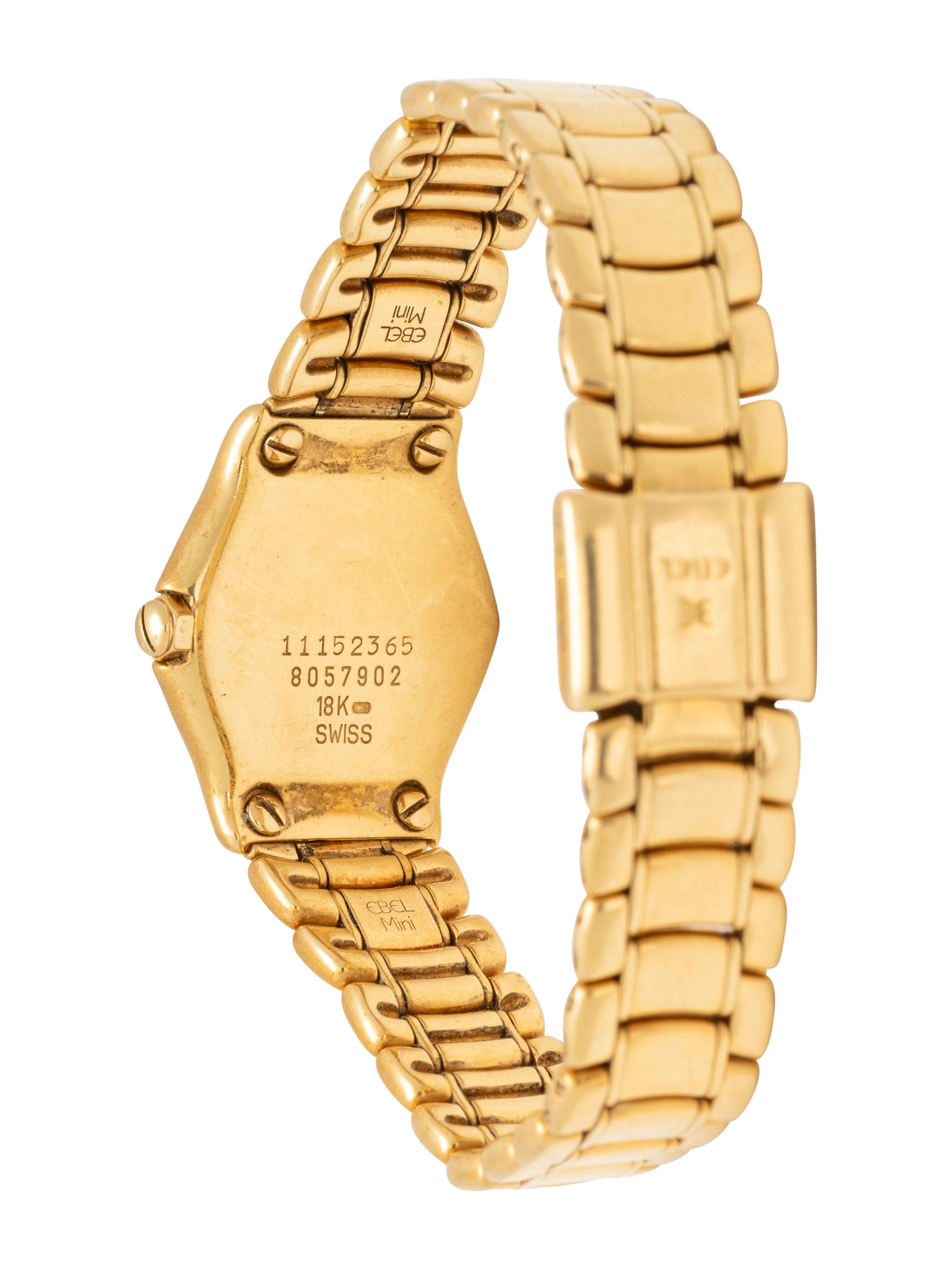 EBEL, YELLOW GOLD AND DIAMOND WATCH