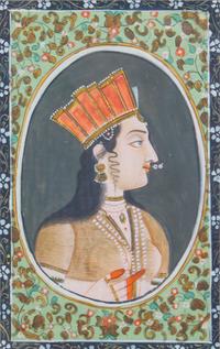 An Indian Painting on Paper 7 1/4 x 4 3/4 inches.