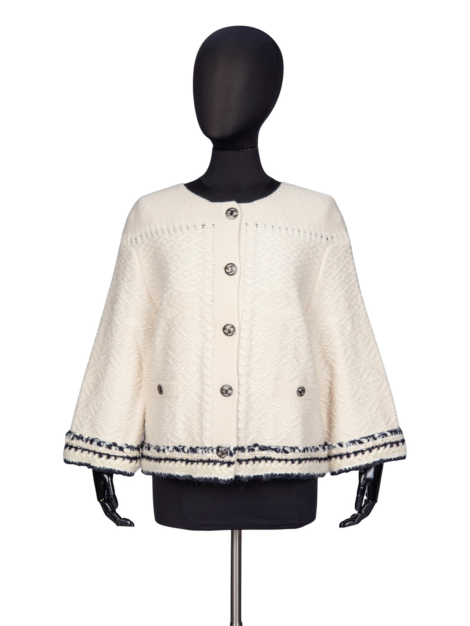 Chanel, Cable-Knit Cashmere Cardigan