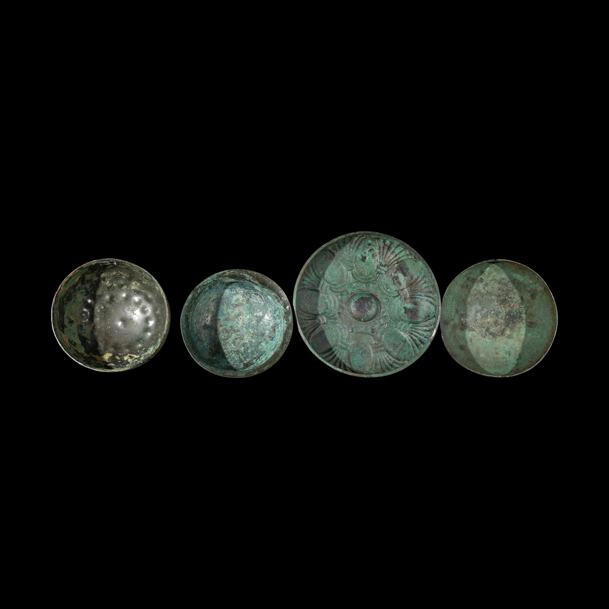 Four Greek or Achaemenid Bronze Bowls