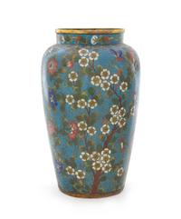 Two Cloisonne Enamel Articles Height 6 inches. — QING DYNASTY (1644-1911)