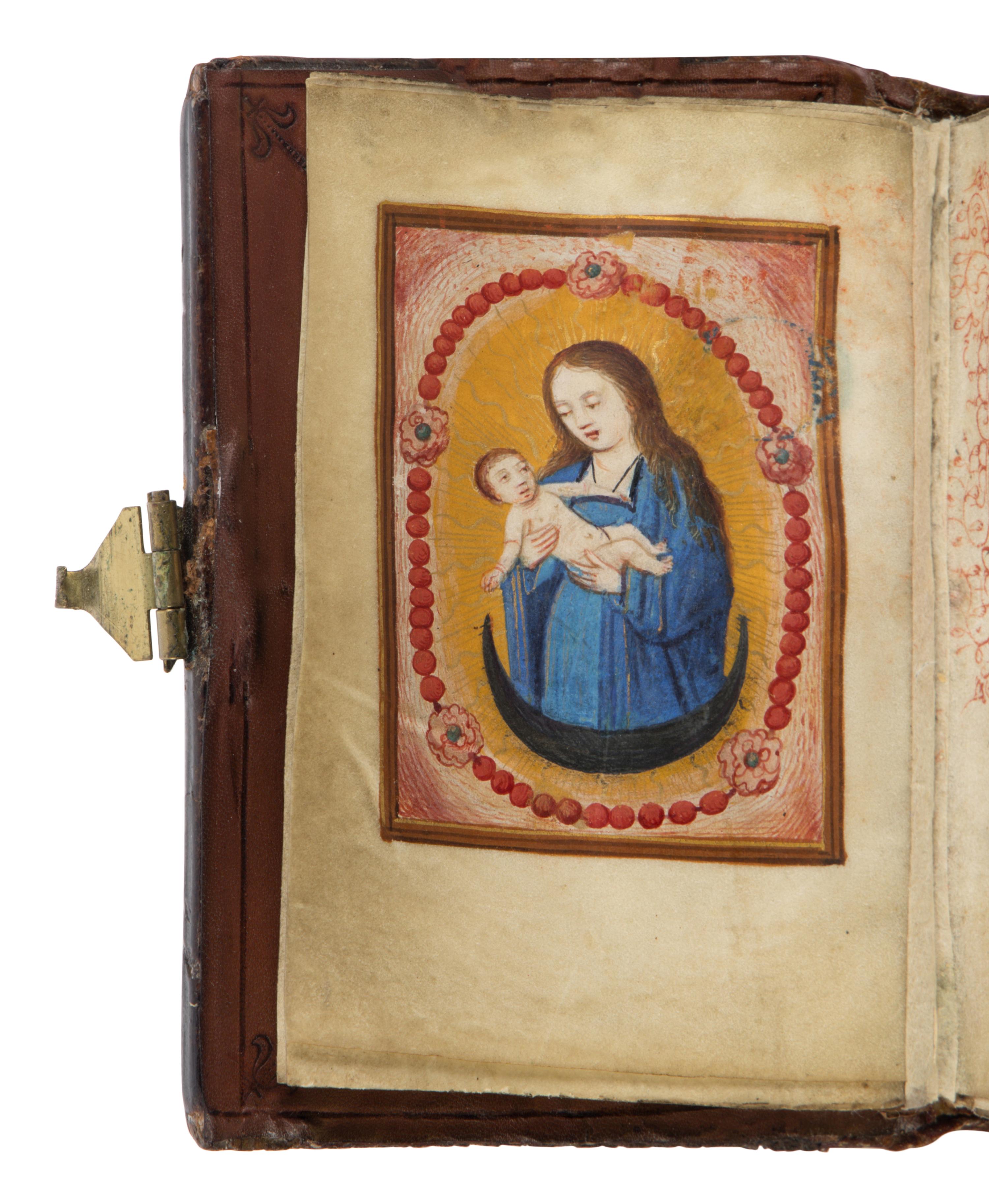 CIRCLE OF CORNELIA VAN WULFSCHKERCKE (Bruges, active from c. 1495, died 1540) Rosariaum, in Dutch, illuminated manuscript on parchment [Southern Netherlands, Bruges? c. 1510-1520]