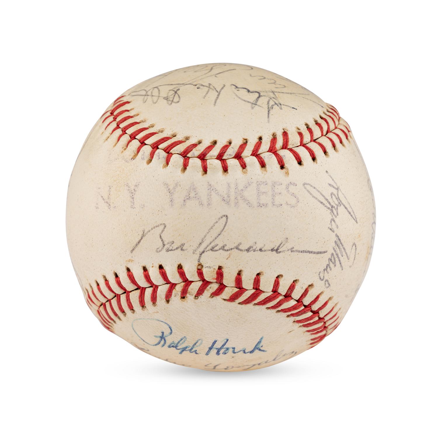 A 1963 New York Yankees Team Signed Autograph Baseball (Beckett Authentication Services Letter of Authenticity)