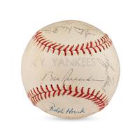 A 1963 New York Yankees Team Signed Autograph Baseball (Beckett Authentication Services Letter of Authenticity)