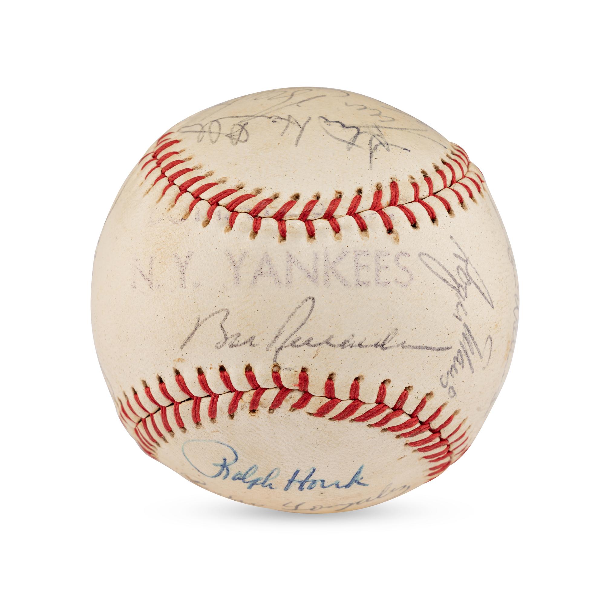 A 1963 New York Yankees Team Signed Autograph Baseball (Beckett Authentication Services Letter of Authenticity)