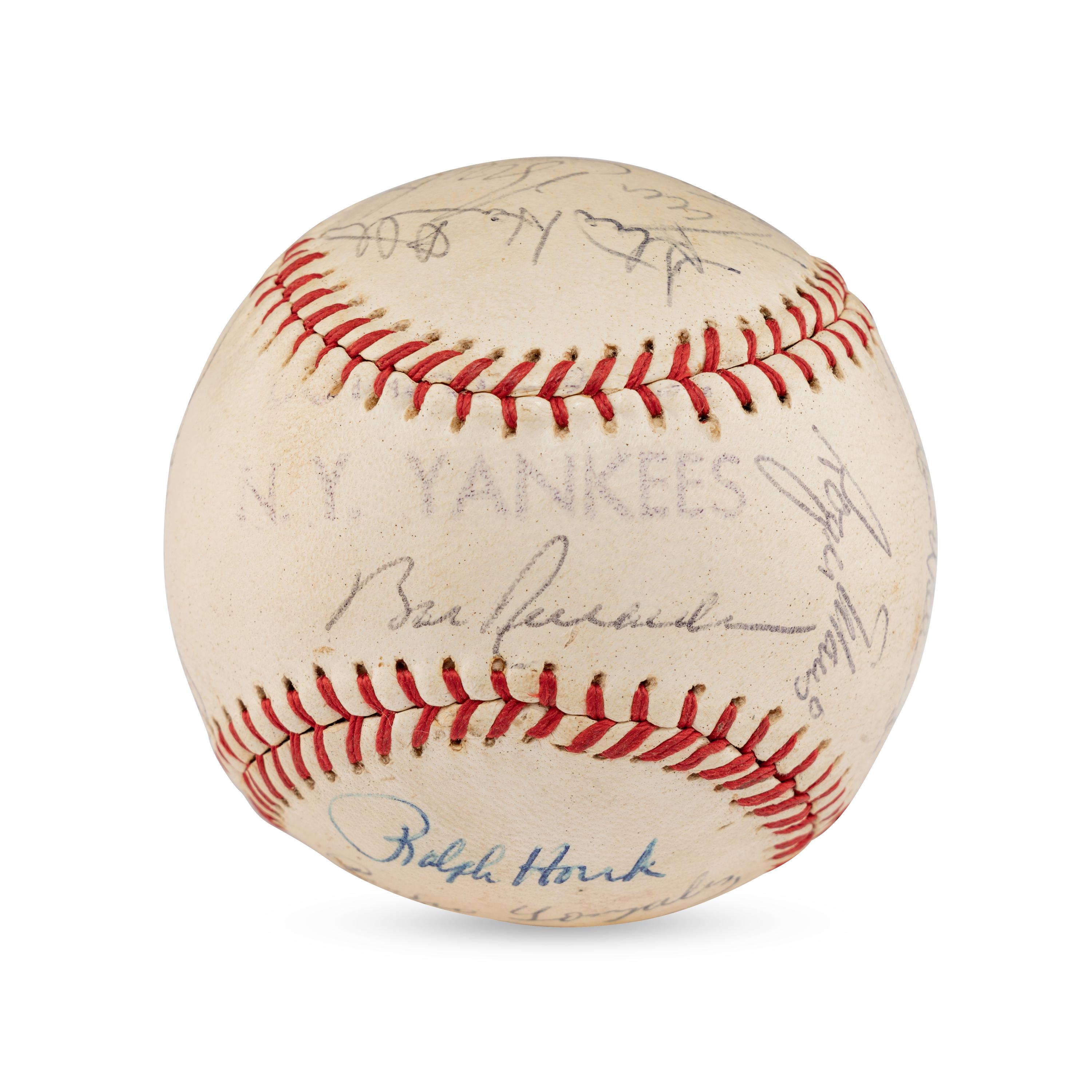 A 1963 New York Yankees Team Signed Autograph Baseball (Beckett Authentication Services Letter of Authenticity)