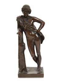 A Pair of Grand Tour Bronze Figures cast by F. Barbedienne