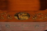 An Edwardian Style Painted Satinwood Carlton House Desk