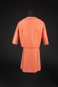 Christian Dior by Marc Bohan Haute Couture Ensemble, Spring-Summer 1961 — Worn by de Havilland in the photograph on the cover of her 1961 book 'Every Frenchman Has One' and for the press reception in March of 1961 in Atlanta for the special showing of "Gone with the Wind" in honor of the Centennial of the Commencement of the Civil War.