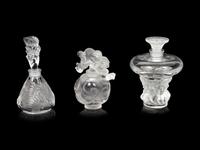 Three Lalique Perfume Bottles
