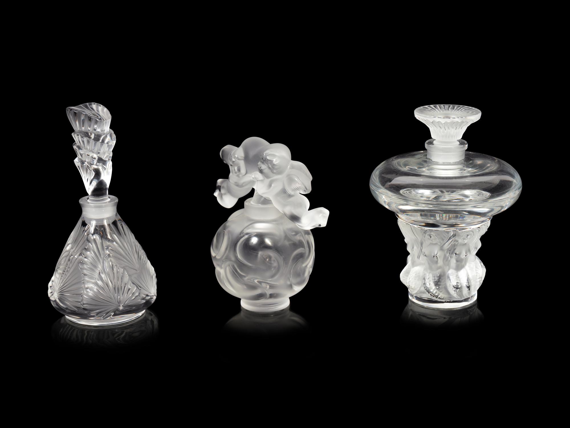 Three Lalique Perfume Bottles