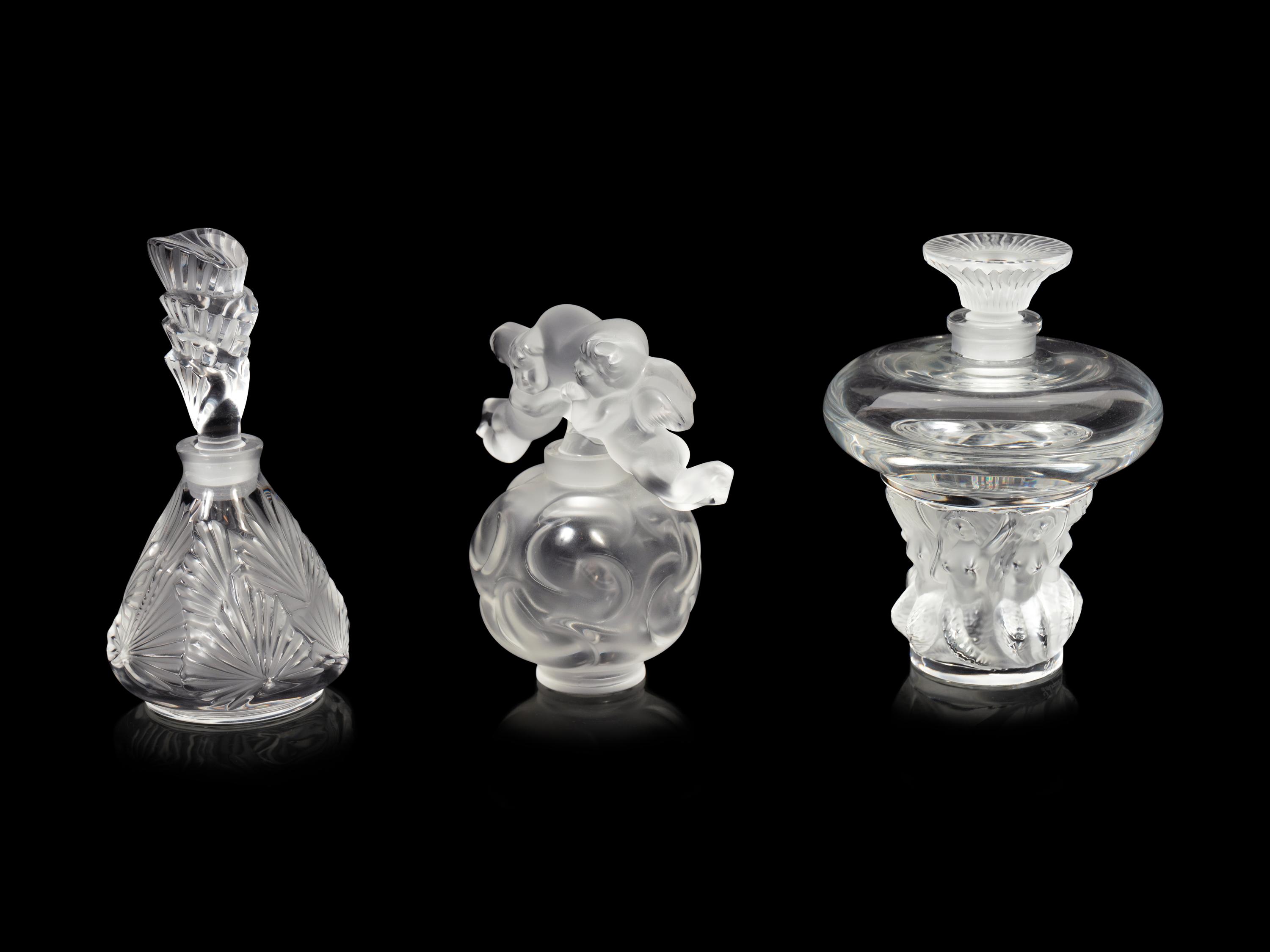 Three Lalique Perfume Bottles